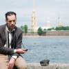 Войтек Урбаньски на съемках фильма "Хармс"