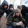 Никита Рождественский на съемках фильма "28 панфиловцев"