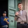 Константин Крюков на съемках сериала "Вечный отпуск"