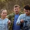 Олег Фомин на съемках фильма "Кролик"