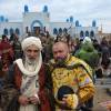 Рамиль Сабитов, Раджаб Гусейнов на съемках сериала "Золотая Орда"