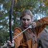 Карина Андоленко на съемках сериала "Золотая Орда"
