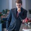 Денис Васильев на съемках сериала "Нити судьбы"
