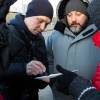На съемках фильма "Четвертая смена"