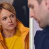 Ольга Атанасова на съемках фильма "Первый раз прощается"