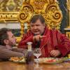 Роман Мадянов, Петр Буслов на съемках сериала "Домашний арест"