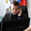 Константин Стрельников на съемках сериала "Канцелярская крыса. Большой передел"
