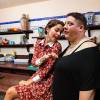 На съемках фильма "Девушки бывают разные"