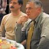 Сергей Серов и Владимир Виноградов на съемках сериала "Люба, дети и завод…"