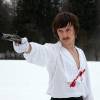 Юрий Чурсин на съемках фильма "Из пламя и света..."