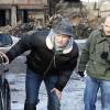 Марат Башаров и Евгений Стычкин на съемках фильма "Контракт на любовь"