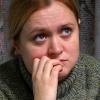 Анна Михалкова на съемках фильма "Сумасшедшая помощь"