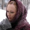 Елена Ксенофонтова на съемках фильма "Курсанты"